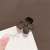 Small Size Coffee Color Series Mini Flowers Small Jaw Clip Women's High Ponytail Barrettes Bangs Fixed Gadget Barrettes Hair Accessories