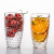 LD European-Style Retro Embossed Rivet Glass Clear Glass Cup Juice Cup Gargle Cup Water Cup Set