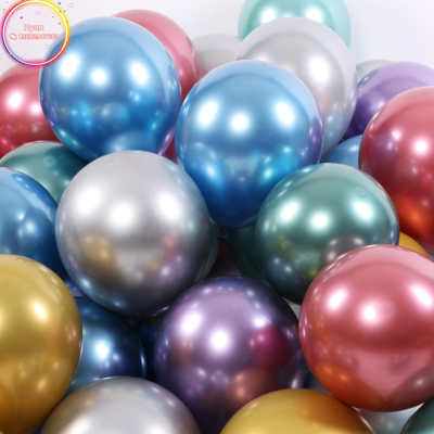 Cross-Border Hot Selling Factory Direct Sales 2.8G 12'' Chrome Balloon, Party Deployment and Decoration Latex Balloons
