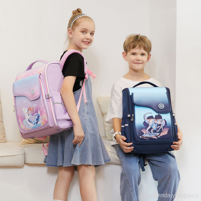 One Piece Dropshipping Student Children Schoolbag Grade 1-6 Spine Protection Backpack Wholesale