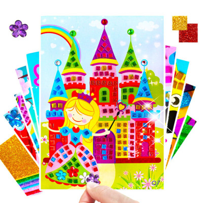 Factory Direct Sales Three-Dimensional Mosaic 12 Q Series Stickers Puzzle Other Educational Toys