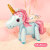 Children's Balloon Decoration New 3D Pony Toy Aluminum Foil Balloon Birthday Party Cartoon Unicorn Aluminum Film Balloon