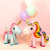 Children's Balloon Decoration New 3D Pony Toy Aluminum Foil Balloon Birthday Party Cartoon Unicorn Aluminum Film Balloon