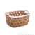 W16-2531 Small Arch Hexagon Leather Pattern Storage Basket Plastic Pp New Material Shelf Storage Basket Plastic Department Store