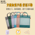 Transparent Mesh File Bag Student A4 Material Sorting Bag Double Layer Zipper Large Capacity Tutorial Carrying Case