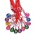 Colorful Crystal Zodiac Pendant Red Rope Pendant Necklace One Yuan Decorative Pendant