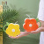 Pure Hand Drawing Flower Shape Ceramic Cup Creative with Straw Internet Celebrity Water Cup Cute Gift Child Drinking Cup