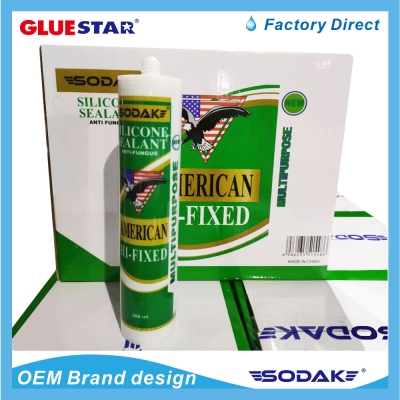 Eagle Head Silicon Sealant Transparent Quick-Drying High-Strength All-around Kitchen and Bathroom Doors and Windows