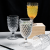 LD European Foreign Trade Retro Relief Rivet Glass Clear Glass Cup Juice Cup Red Wine Glass Set