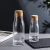 LD Hammer Patterned Transparent Glass Jar Tea Coffee Storage Bottle Sealed Bottle Storage Bottle Kitchen Supplies