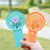 2022 New Cartoon Simple Desktop Flower Handheld Fan USB Charging Student Outdoor Class Portable Mute