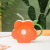 Pure Hand Drawing Flower Shape Ceramic Cup Creative with Straw Internet Celebrity Water Cup Cute Gift Child Drinking Cup