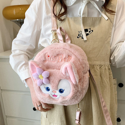 Cute Exquisite Plush Backpack 2022 New Cartoon Fox Furry Backpack Birthday Gift Doll Bag