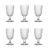 LD European Foreign Trade Retro Relief Rivet Glass Clear Glass Cup Juice Cup Red Wine Glass Set