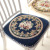 Chenille Thickening Chair Cushion Cushion Simple Home Wood Chair Cushion Dining Chair Cushion Cushion Strap Removable and Washable