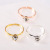 Amazon AliExpress Bridal Ornament Wedding Pairs of Rhinestone Ring Children Live Silver Plated Gift Silver Electroplated