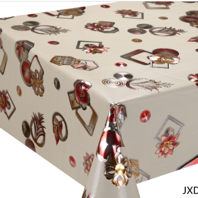 Jxdy Yarn Fabric Tablecloth, Oil-Proof and Stain-Proof Waterproof Tablecloth
