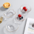 LD Japanese Style Transparent Golden Edge Glass Plate Creative Saucer Dish Golden Glass Seasoning Dish Daily Tableware