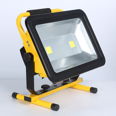 Led Rechargeable Flood Light Construction Site Emergency Stall Lighting Outdoor Portable Projection Light Waterproof Searchlight