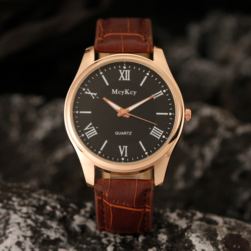 Factory Direct Sales New Roman Scale Men‘s Watch Gift Watch Wholesale Business Cheap Live Streaming Drainage Foreign Trade Men‘s Watch 