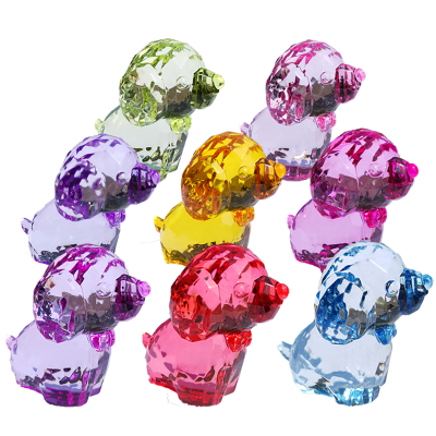 Children's Acrylic Crystal-like Colorful Toy Large Puppy Toy Decoration Boys and Girls Birthday Gift Rewards