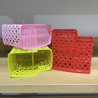 Double Grid Fast Cage Hollow Fast Cage Chopsticks Box Household Fast Cage Leaking Cage 2 Yuan Supply Wholesale Department Store Wholesale Gift