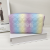 Square Gradient Color Circle Portable Cosmetic Bag Waterproof Large Capacity Storage Bag Portable Toiletry Bag