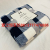 Factory Export Wholesale Flannel Classic Red Black Plaid Printed Coral Fleece Custom Blanket Leisure Blanket