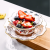 LD Creative Japanese Style Golden Trim Peony Glass Bowl Cubilose Bowl Tremella, a Kind of Semi-Transparent White Fungus Bowl Ice Cream Salad Bowl Dessert Bowl