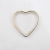 LD Nordic Golden Trim Love Glass Plate Creative Household Heart-Shaped Plate Dish Breakfast Plate Fruit Snack Dish Tableware