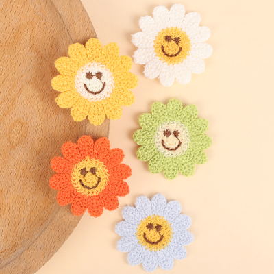Korean Style Fresh 4cm SUNFLOWER Barrettes Brooch Shoes and Hats Hand Sewing Patch DIY Accessories Accessories