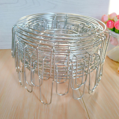 Double-Layer Steamer Pot Rack Metal Triangle Steamer Kitchen Supplies One Yuan 2 Yuan Wholesale of Small Articles