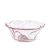 LD Creative Japanese Style Golden Trim Peony Glass Bowl Cubilose Bowl Tremella, a Kind of Semi-Transparent White Fungus Bowl Ice Cream Salad Bowl Dessert Bowl