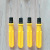 Dual-Purpose Screwdriver Double-Headed Screwdriver Three-Inch Yellow Dual-Purpose Screwdriver One Yuan Department Store Wholesale