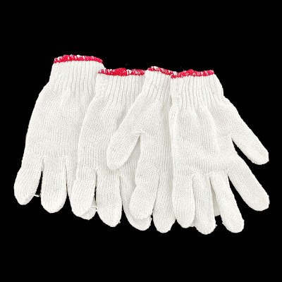 700G Thick White Gloves Labor Protection Thick Thread Gloves Wear-Resistant Thermal Gloves 1 Yuan 2 Yuan Supply Wholesale
