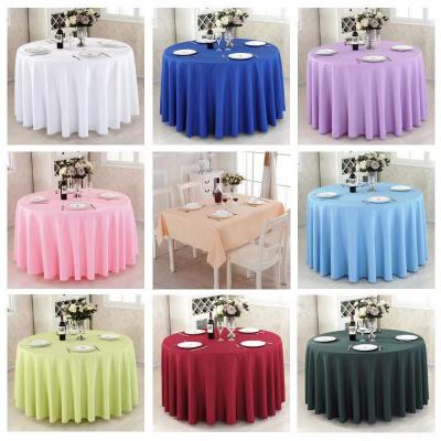 Solid Color and Plain White Plain Table Cloth Rectangular Large round Table Conference Table Set Hotel Restaurant Tablecloth Dust Cloth