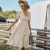 Self-Developed Design European and American Fashion Women's Wear Dress 2022 Summer Amazon Striped Dress Temperament
