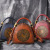 2021 Genuine Leather Women's Bag Vintage First Layer Cowhide Women's Handbag Chinese Style Embossed Shoulder Crossbody Women's Bag Wholesale