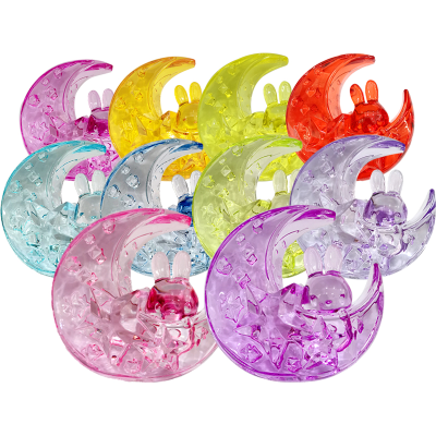 Children's Acrylic Crystal-like Transparent Super Large Moon XINGX Bunny Decoration Boys Game Reward Gift