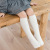 Children's Calf Socks Bunching Socks Girls' Combed Cotton Straight Board Tube Socks Solid Color Simple without Heel Baby Stockings