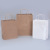 Kraft Paper Bag in Stock Wholesale Clothing Advertising Shopping Handbag Takeaway Gift Bag Customizable Logo