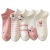 Women's Summer Pink Cute Cartoon Ears Cat Socks Low-Cut Women's Socks Sweat Absorbing and Deodorant Women's Socks