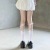 White Lace-up Socks for Women Cross Tube Socks JK Japanese Calf Socks Summer Thin Shank Support Ins Trendy Slimming