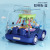 Tiktok Children's Toy Cartoon Inertia Transparent Gear Drop-Resistant Bus Toy Car Stall Supply Gift Wholesale