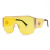 2021 New European and American Large Frame Siamese Metal Men's and Women's Sunglasses Sunglasses Fashion Sunglasses