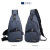 Foreign Trade Crossbody Men's Bag Ins New Multi-Functional Shoulder Bag USB Charging Leisure Sports Large Capacity Chest Bag Men's