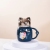 Kitten Single Cup Ceramic Cup Water Cup Single Cup Milk Cup Cartoon Cup Christmas Single Cup Coffee Cup Internet Celebrity Single Cup