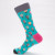 Cross-Border Trendy Socks Happy Socks Classic Dark Series Personalized Cotton Socks Men's plus Size Tube Socks