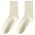 Vertical Stripes White Socks Women's Mid Tube Stockings Summer Thin Cotton Socks Black Long Socks Japanese Style Loose Socks Trendy Zhuji Wholesale