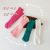 Korean Style 2022 Spring and Summer Solid Color Bunching Socks Straight Children's Socks Average Size without Heel Girls Long Tube Children's Socks